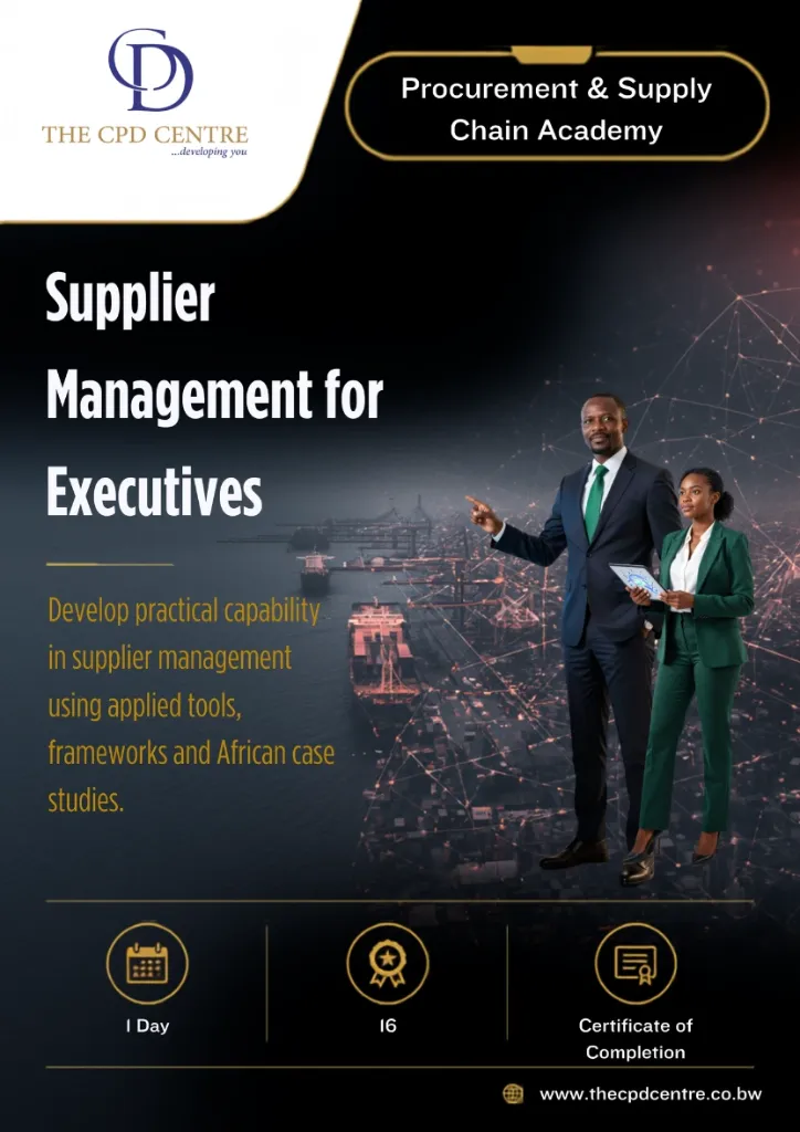 [PSC-SM-005] Supplier Management for Executives