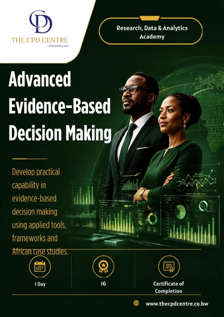 [RDA-EBDM-007] Advanced Evidence-Based Decision Making