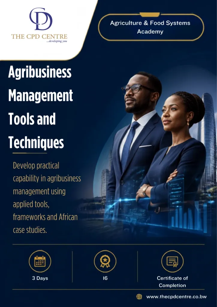 [AFS-AM-012] Agribusiness Management Tools and Techniques