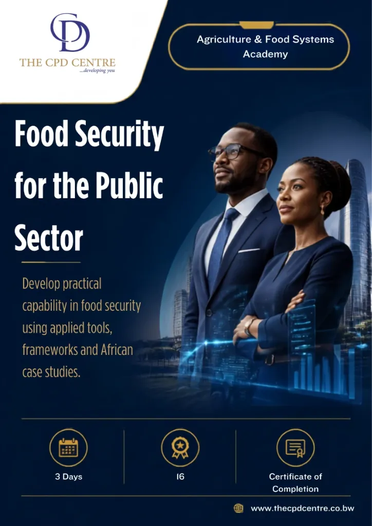 [AFS-FS-013] Food Security for the Public Sector