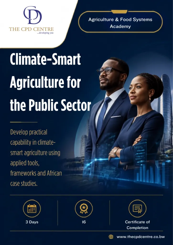 [AFS-CSA-013] Climate-Smart Agriculture for the Public Sector
