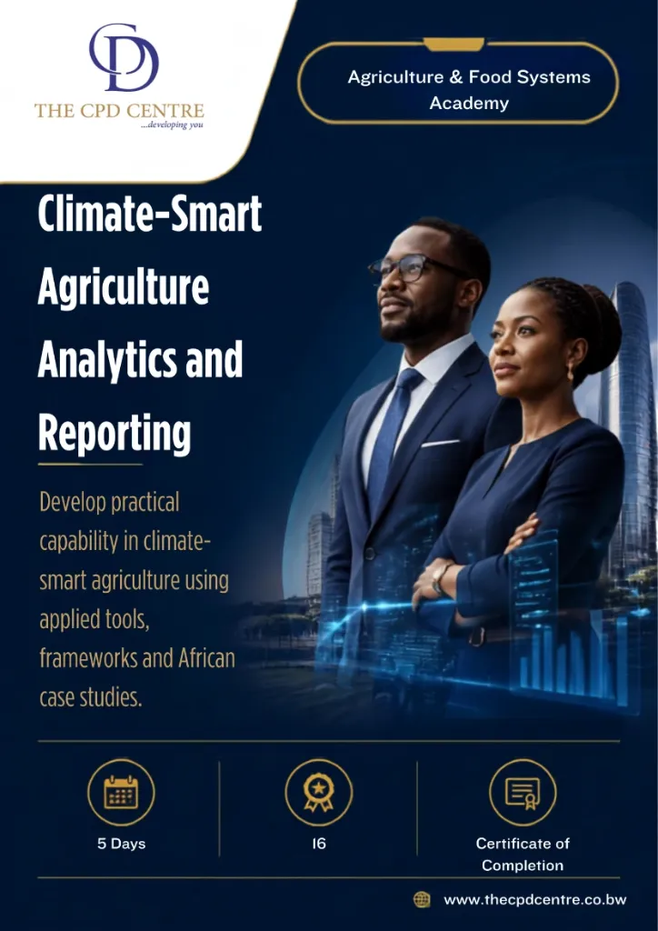 [AFS-CSA-016] Climate-Smart Agriculture Analytics and Reporting