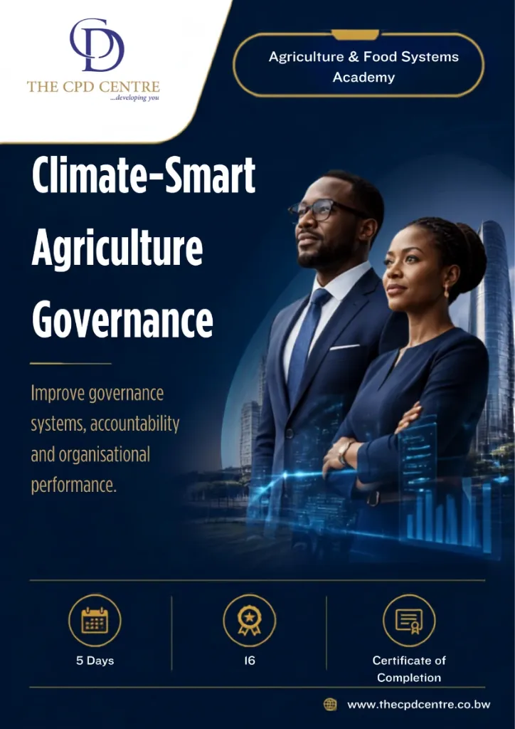 [AFS-CSA-017] Climate-Smart Agriculture Governance