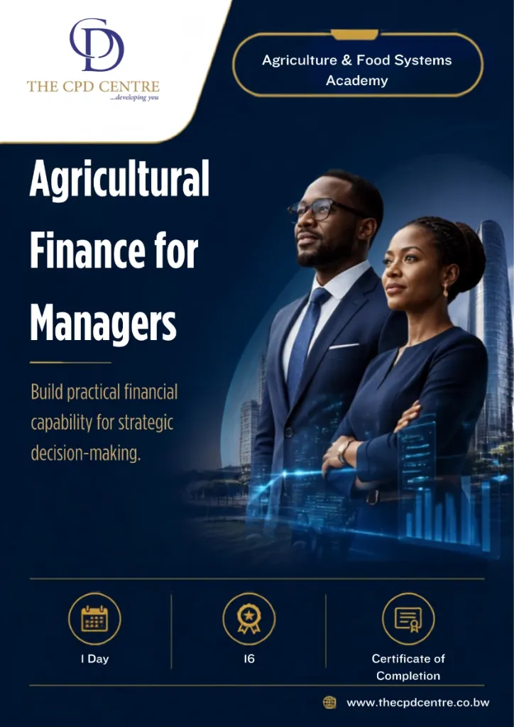 [AFS-AF-004] Agricultural Finance for Managers
