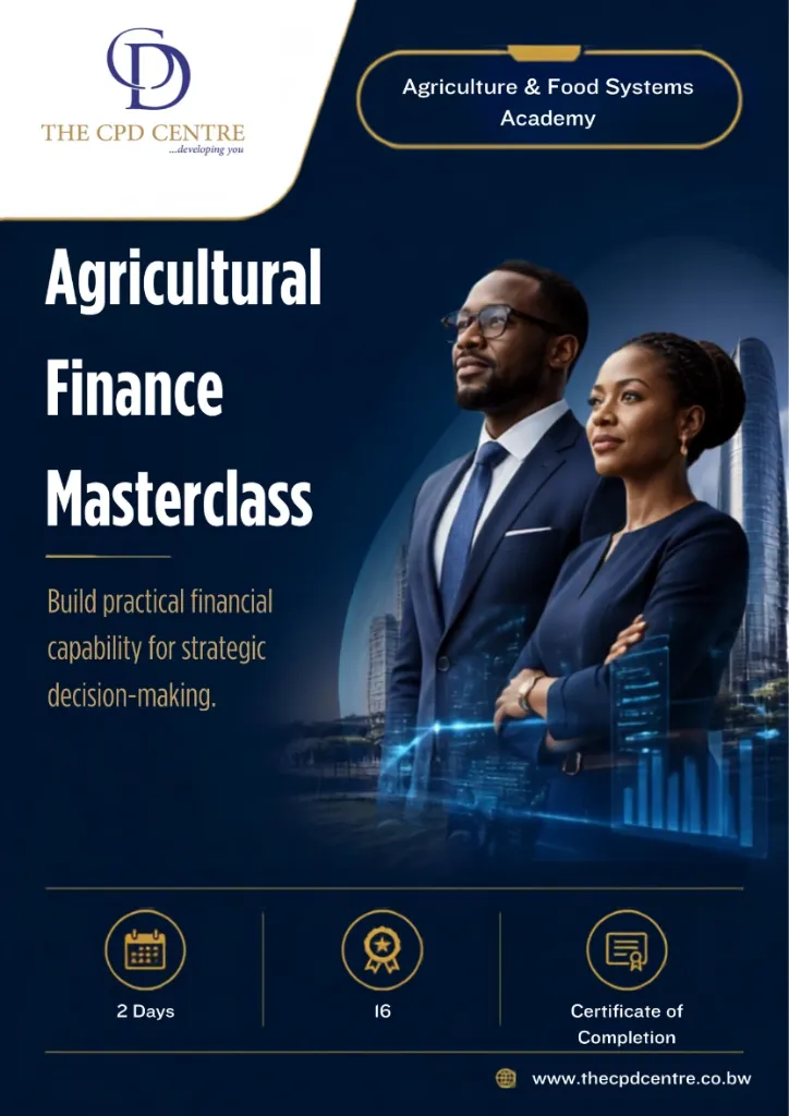 [AFS-AF-008] Agricultural Finance Masterclass