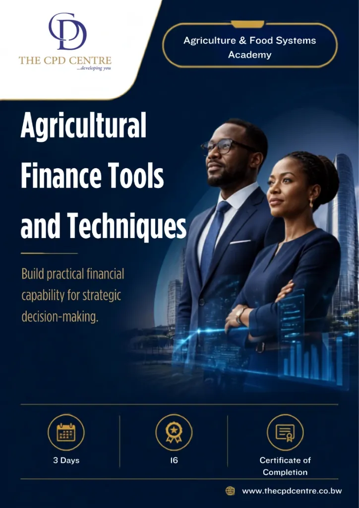 [AFS-AF-012] Agricultural Finance Tools and Techniques