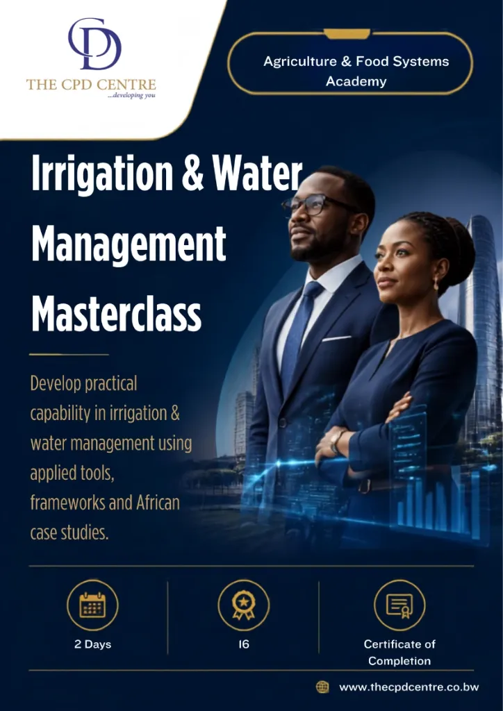 [AFS-IWM-008] Irrigation & Water Management Masterclass