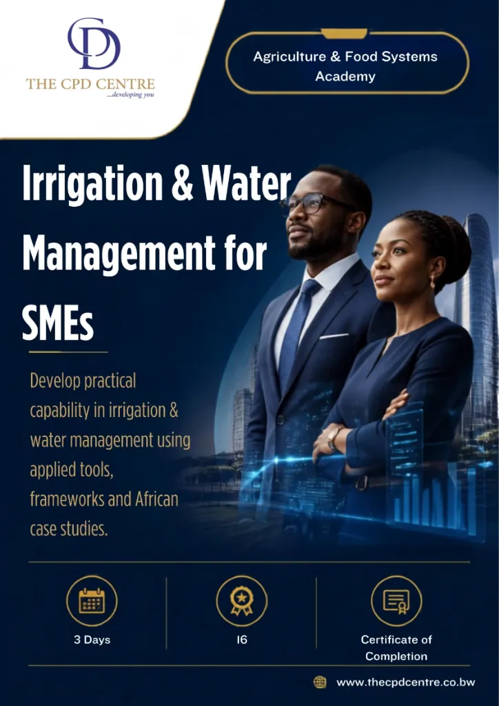[AFS-IWM-014] Irrigation & Water Management for SMEs
