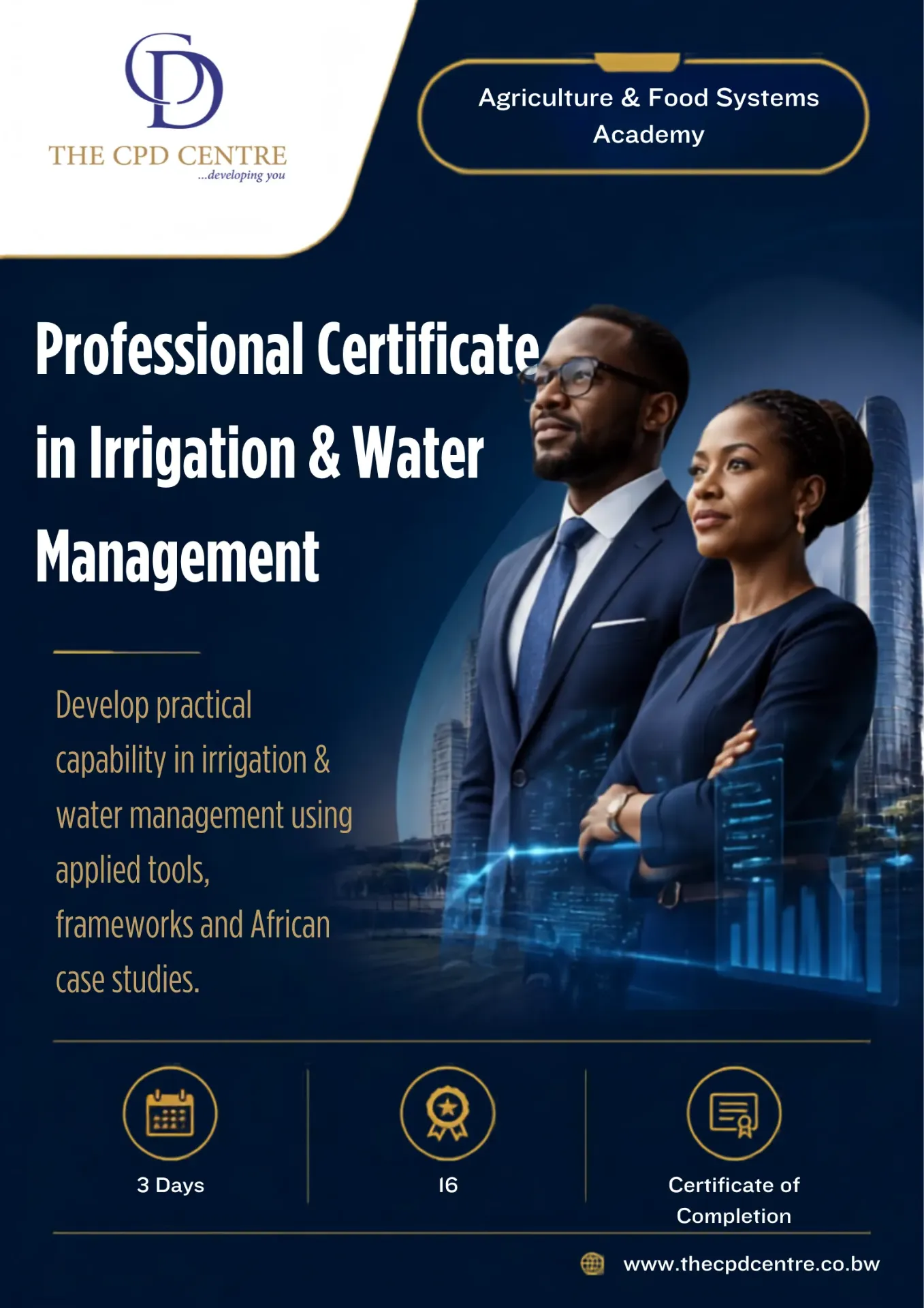 Professional Certificate in Irrigation & Water Management