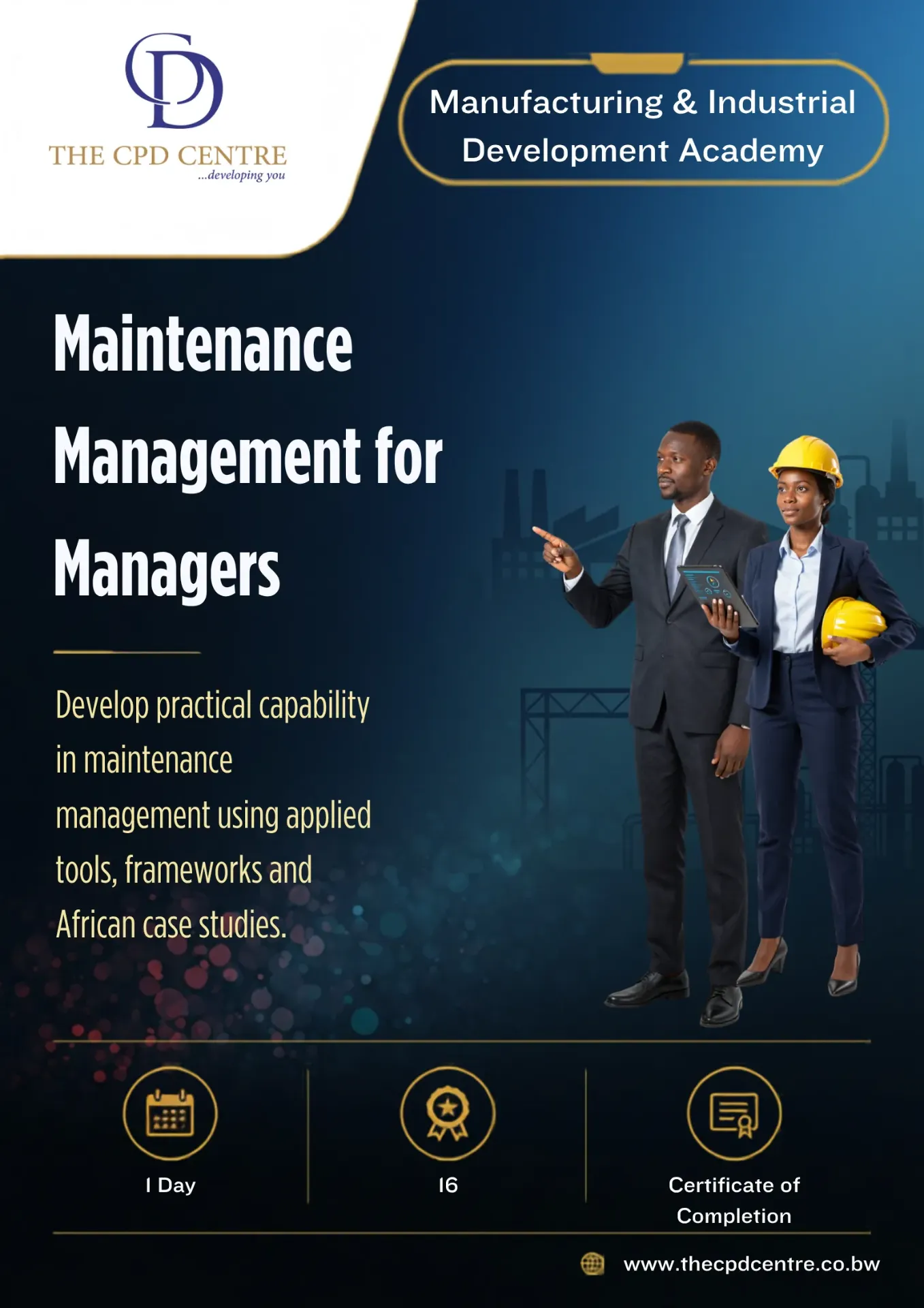 [MID-MM-004] Maintenance Management for Managers