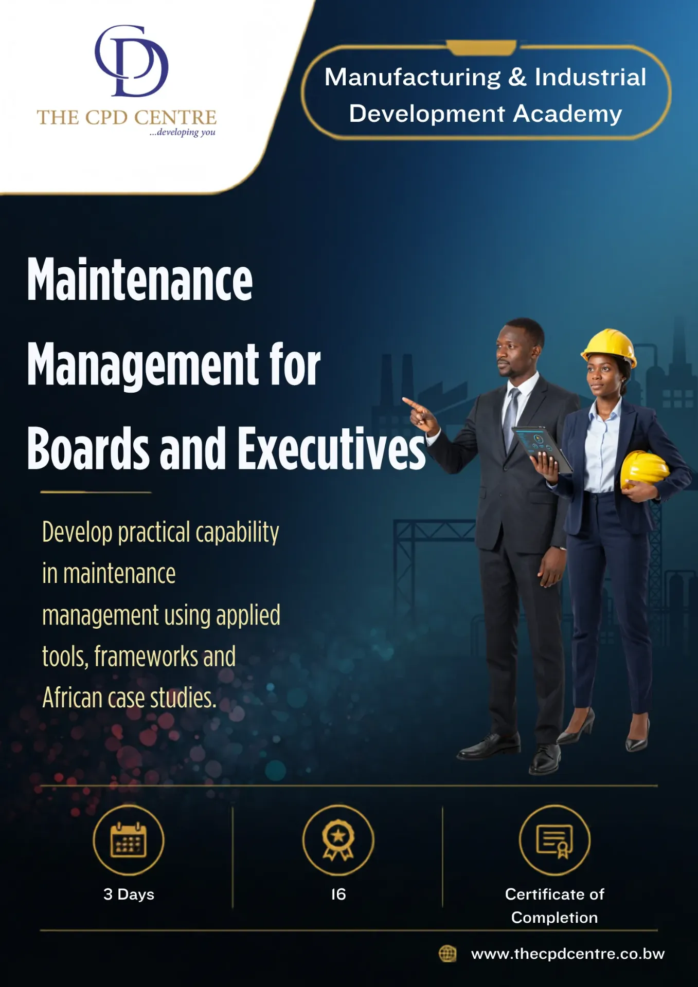 [MID-MM-015] Maintenance Management for Boards and Executives