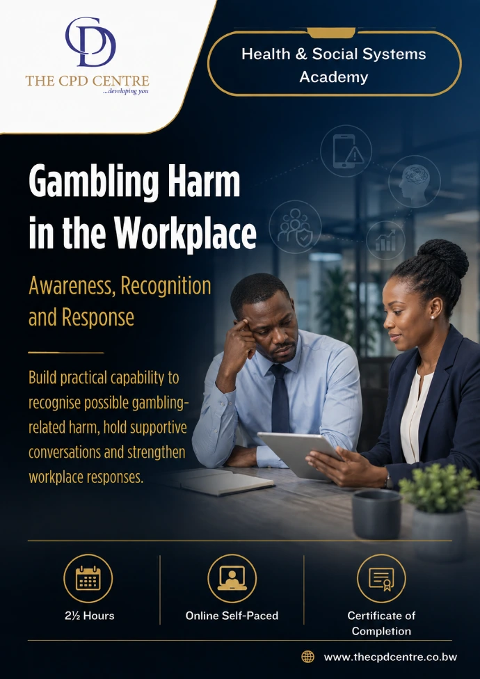Gambling Harm in the Workplace: Awareness, Recognition and Response